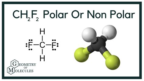 Learn to determine if CH2F2 (Dichloromethane) is polar or non-polar based on the Lewis Structure and the molecular geometry (shape). . Ch2f2 polar or nonpolar